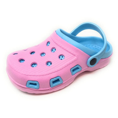 JEFFRICO Breathable Clogs for Kids Girls Garden Shoes Swim Beach Comfort Clog