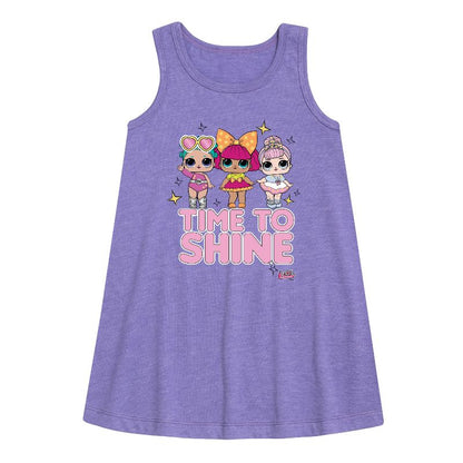 Girls' - LOL Surprise! - Time to Shine Graphic Sleeveless Aline Dress