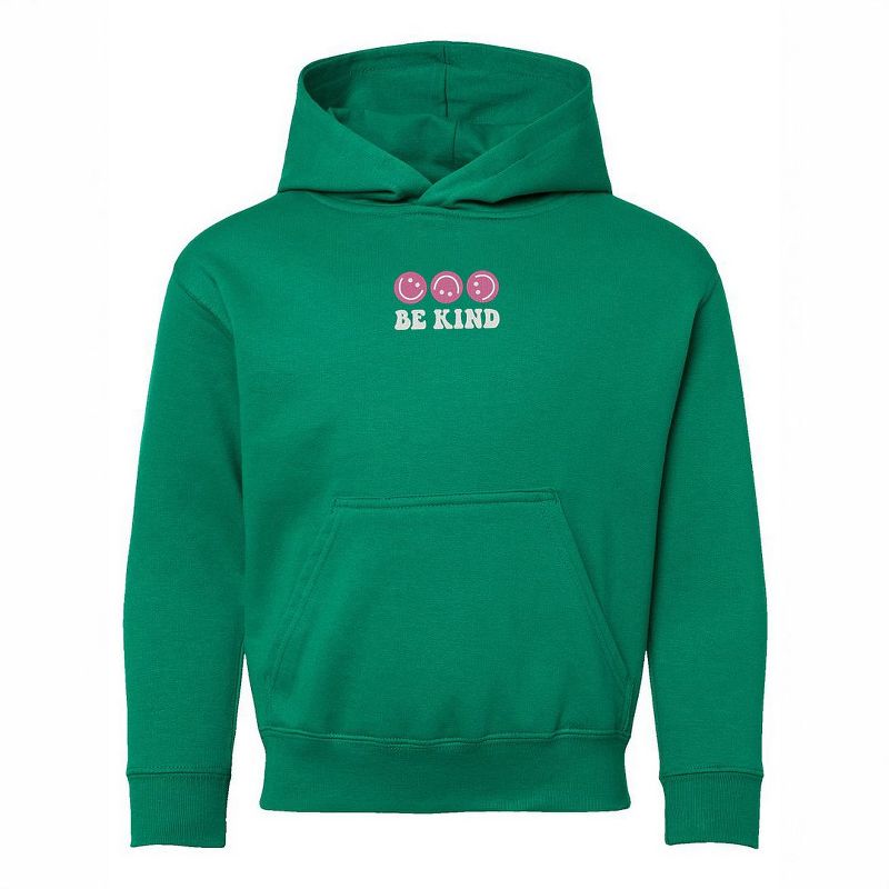 The Juniper Shop Embroidered Be Kind Turning Smiles Youth Graphic Hoodie