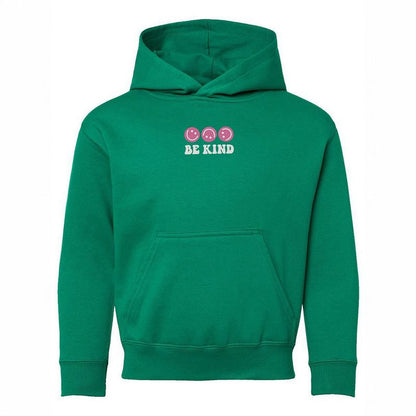 The Juniper Shop Embroidered Be Kind Turning Smiles Youth Graphic Hoodie