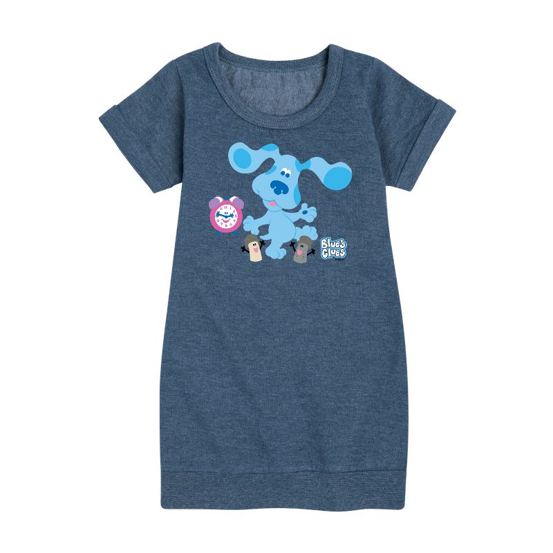 فستان بلو كلوز كرو الجرافيكي بأكمام قصيرة من الصوف للبنات - بلو كلوز وأنتِ!