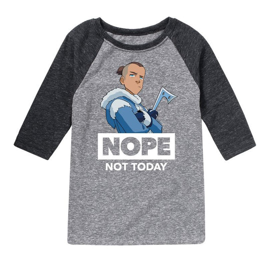 Boys' - Avatar: The Last Airbender - Sokka Nope Raglan Graphic T-Shirt