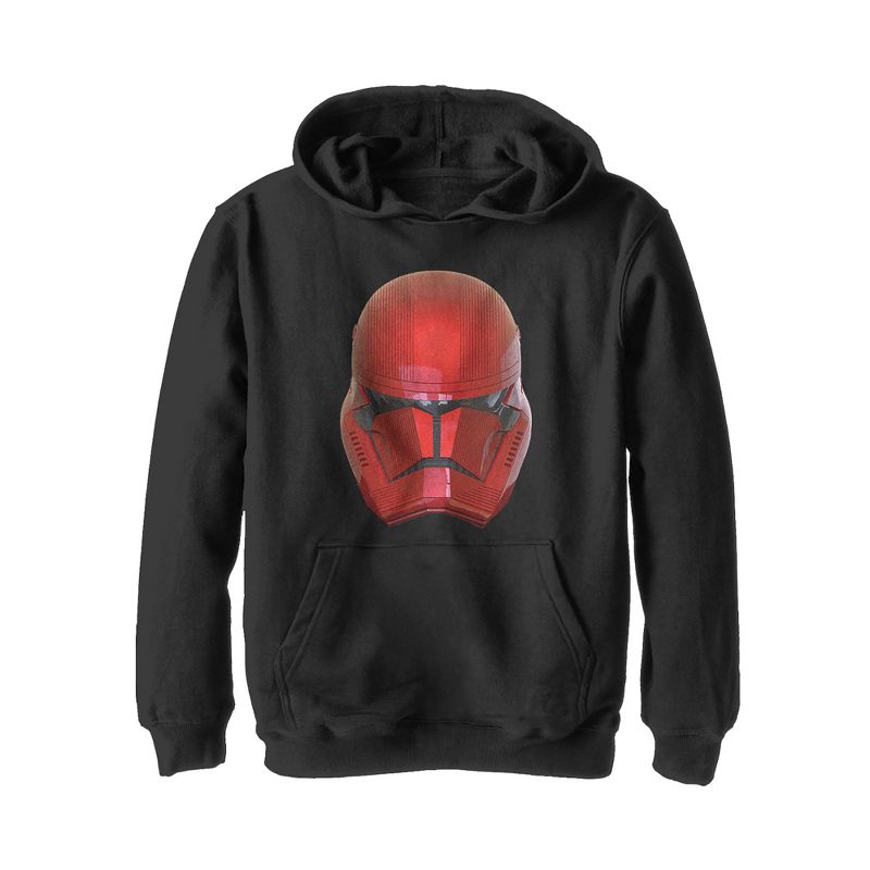 Boy's Star Wars: The Rise of Skywalker Sith Trooper Helmet Pull Over Hoodie