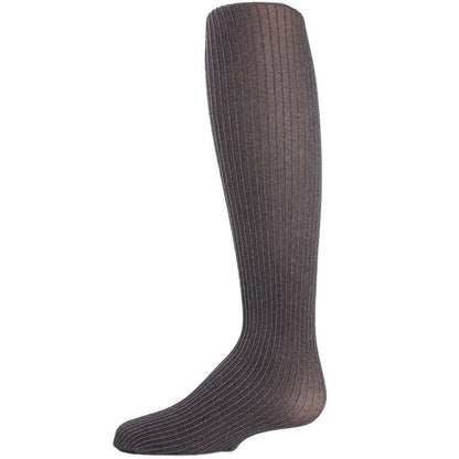 Memoi Girls' Essential Ribbed Heather Nylon Tights