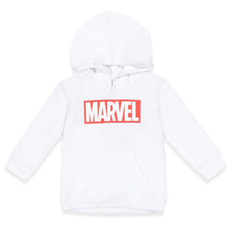 Marvel Comics Iconic Logo Fleece Pullover Hoodie Toddler to Big Kid