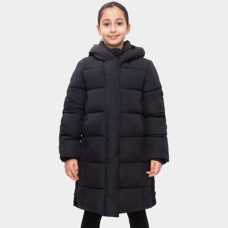 Rokka&Rolla Girls' Knee-Length Coat Long Puffer Jacket