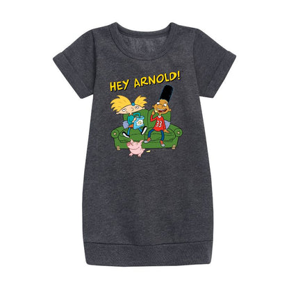 فستان بناتي - يا أرنولد! - فستان أرنولد، جيرالد، وأبنر، من الصوف بأكمام قصيرة