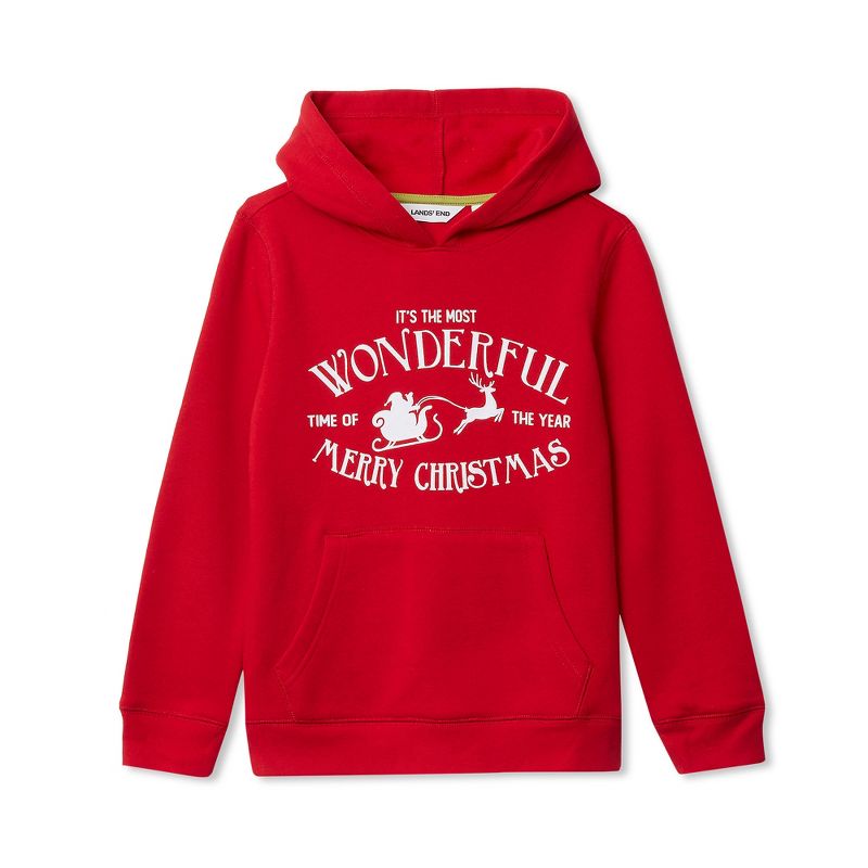 Lands' End Lands' End Kids Fleece Pullover Hoodie