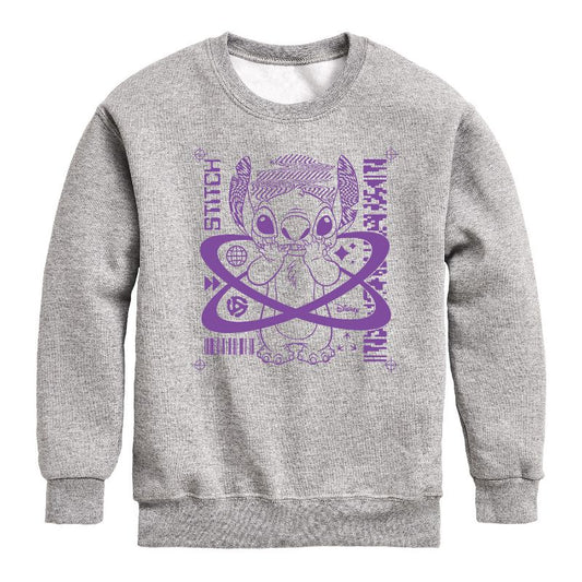 Boys' - Disney - Lilo & Stitch Graphic Long Sleeve Fleece Sweatshirt