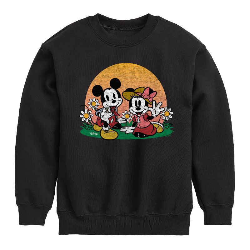 Boys' - Disney - Mickey & Friends Graphic Long Sleeve Fleece Sweatshirt