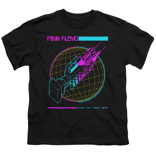 تي شيرت شبكي مطبوع عليه عبارة "أتمنى لو كنت هنا" للأولاد من Pink Floyd