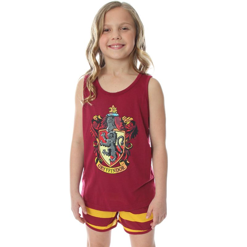 Harry Potter Girls Hogwarts House Tank and Shorts Pajama Set