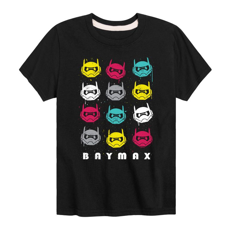 Boys' - Disney - Big Hero 6 Baymax Grid Short Sleeve Graphic T-Shirt