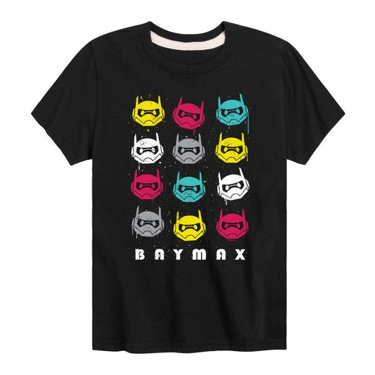 Boys' - Disney - Big Hero 6 Baymax Grid Short Sleeve Graphic T-Shirt