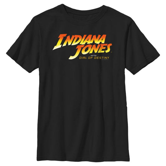 Boy's Indiana Jones and the Dial of Destiny Official Movie Logo T-Shirt