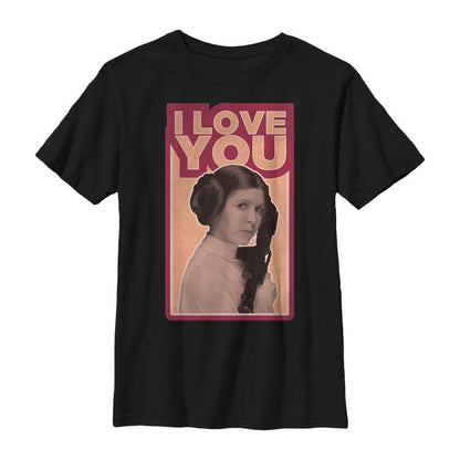 Boy's Star Wars Princess Leia Quote I Love You T-Shirt