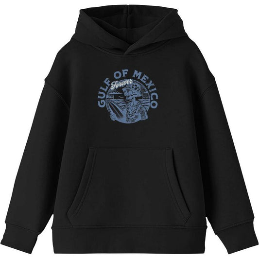 Gulf of Mexico Forever Vintage Skeleton Youth Long Sleee Hoodie