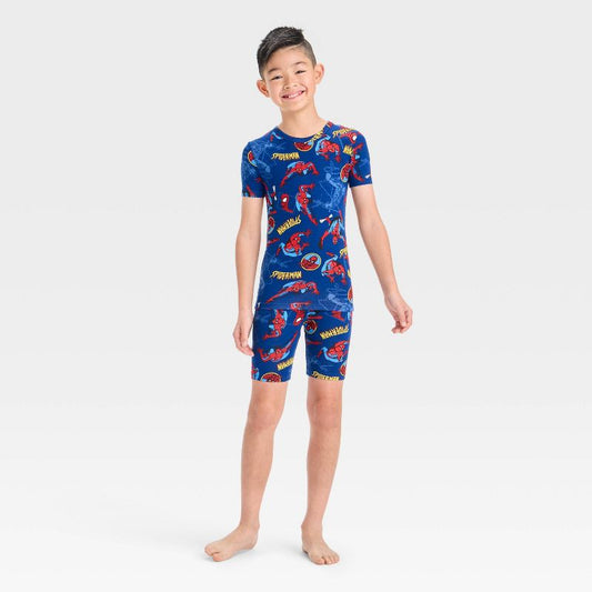 Boys' Spider-Man 2pc Tight Fit Pajama Set - Blue