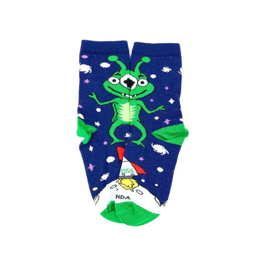 Cotan the Alien Socks - (Agess 0-7) from the Sock Panda