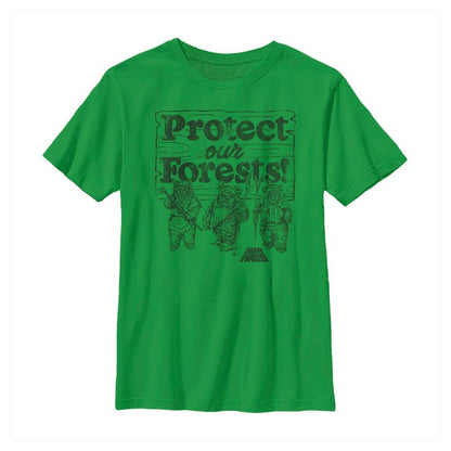 Boy's Star Wars Ewok Protect Our Forests T-Shirt