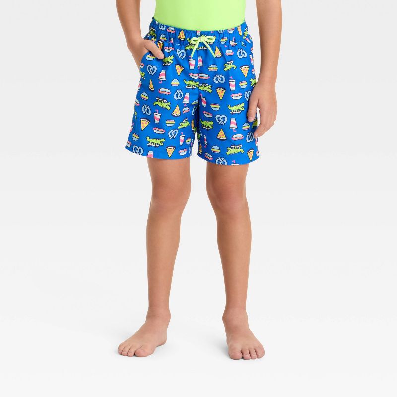 شورت سباحة مطبوع عليه صورة طعام فكاهي للأولاد - أزرق من Cat &amp; Jack™