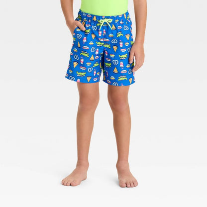 شورت سباحة مطبوع عليه صورة طعام فكاهي للأولاد - أزرق من Cat &amp; Jack™