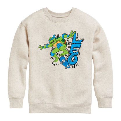 Boys' - Teenage Mutant Ninja Turtles - Leo Graphic Long Sleeve Fleece Sweatshirt
