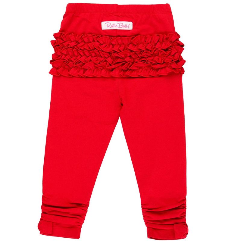 RuffleButts Toddler Girls Ruched Bow Leggings