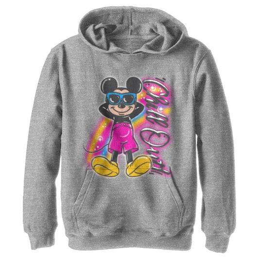 Boy's Disney Mickey Mouse Chill Out Airbrushed Pull Over Hoodie