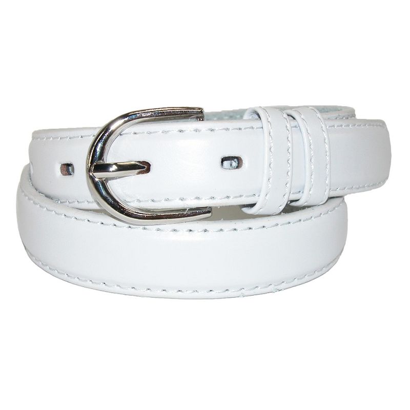 CTM Kid's Leather 1 inch Basic Dress Belt