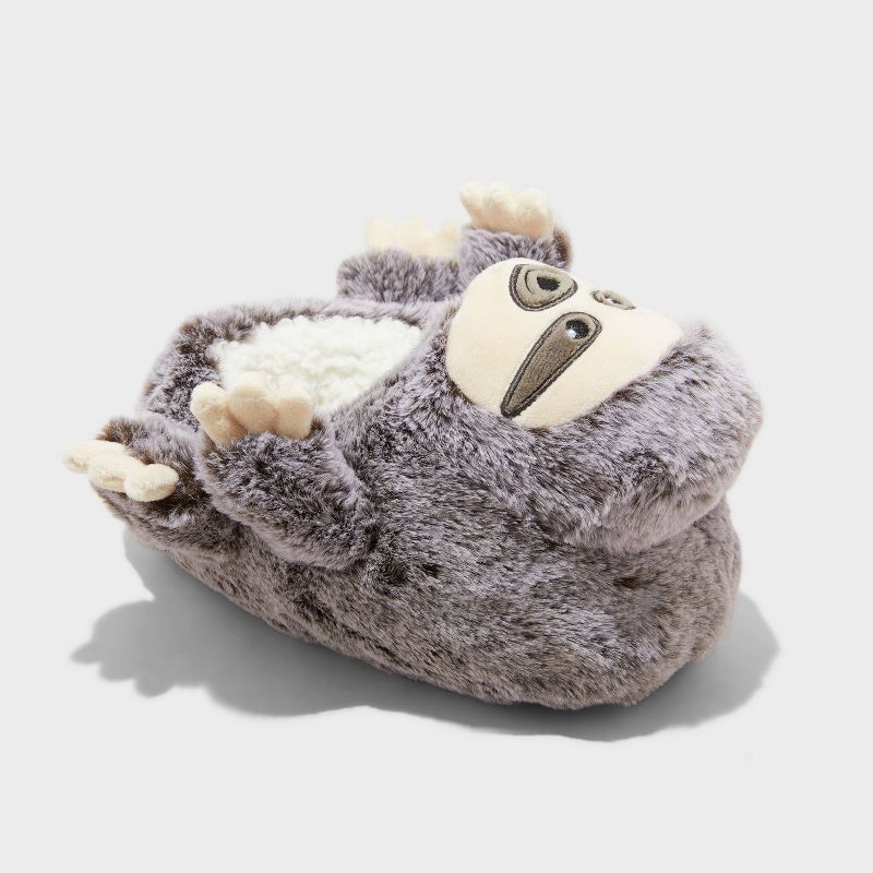 Boys' Sloth Print Loafer Slippers - Cat & Jack™ Brown