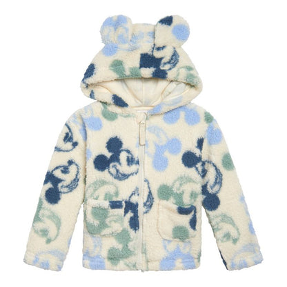 Disney Baby Girls Faux Shearling Zip Up Cosplay Hoodie