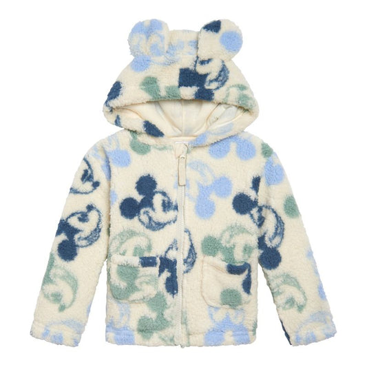 Disney Baby Girls Faux Shearling Zip Up Cosplay Hoodie