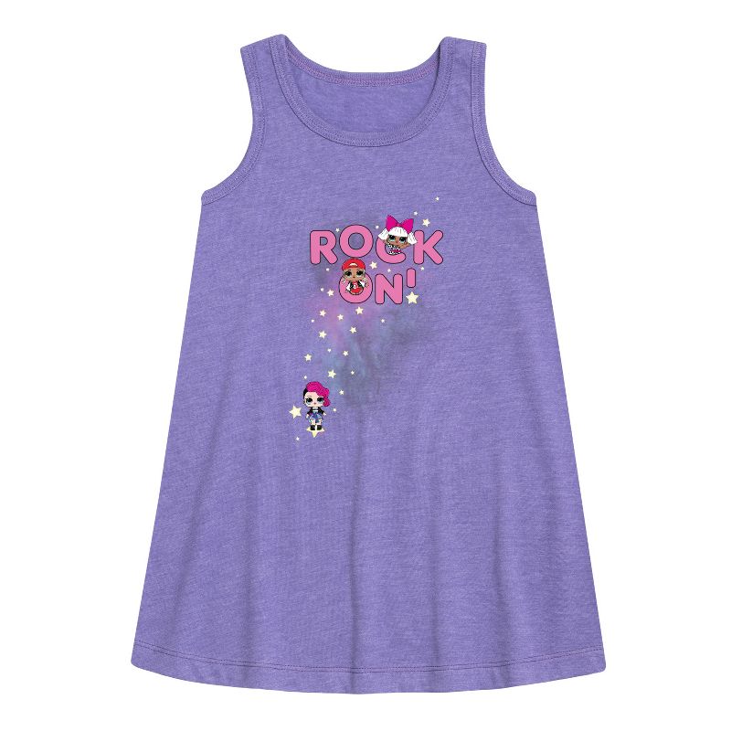 Girls' - LOL Surprise! - Space Rock Girls Graphic Sleeveless Aline Dress