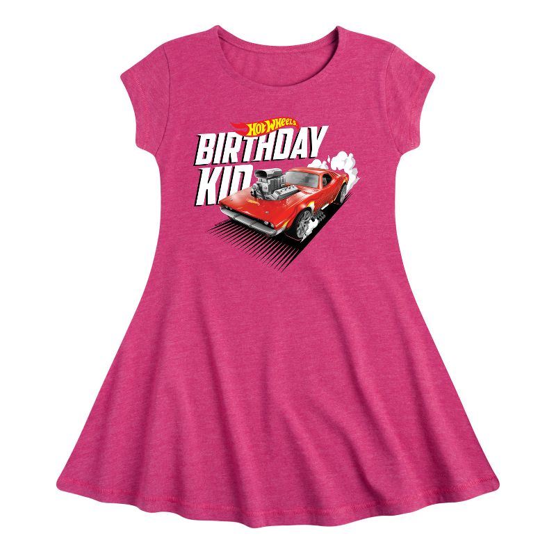 فستان مناسب لأعياد الميلاد للبنات - هوت ويلز - بأكمام قصيرة - مناسب لأعياد الميلاد