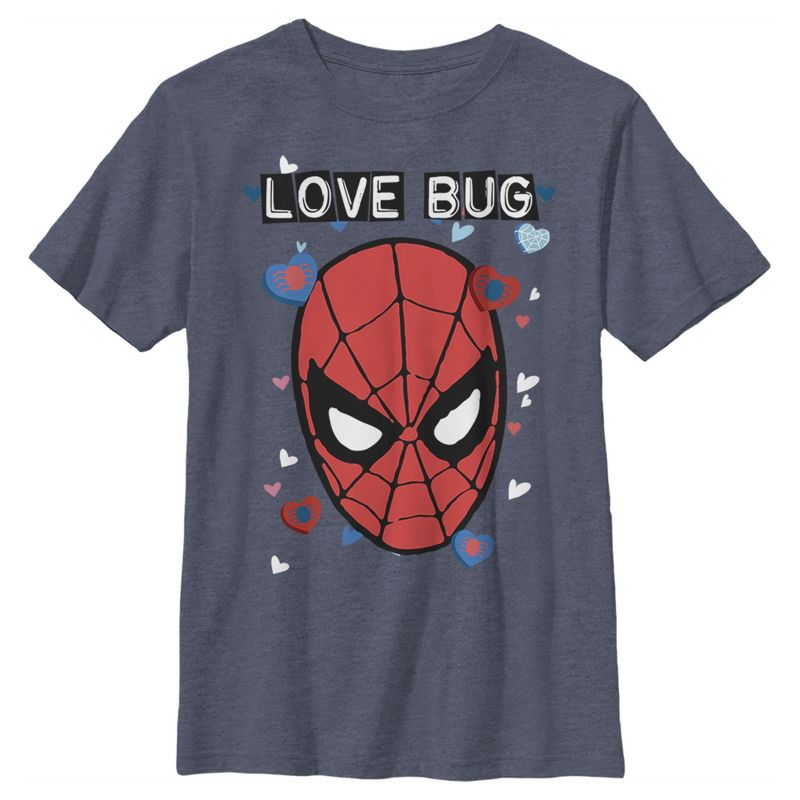تي شيرت Marvel Spider-Man Candy Heart Love Bug للأولاد
