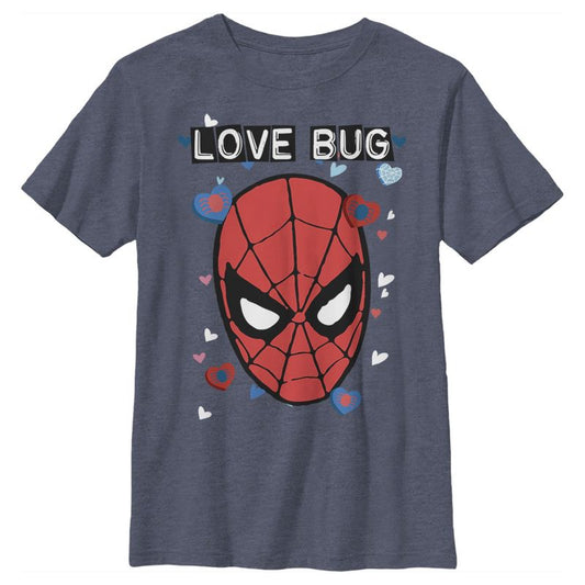 تي شيرت Marvel Spider-Man Candy Heart Love Bug للأولاد
