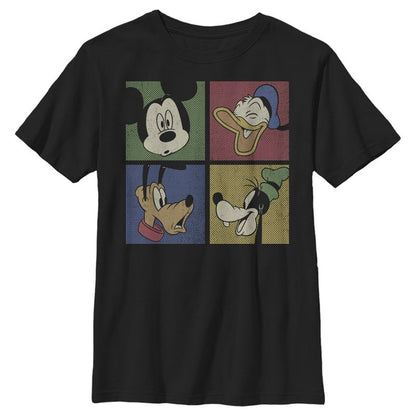 Boy's Disney Mickey Mouse Character Square T-Shirt
