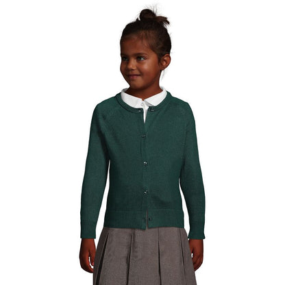 Lands' End School Uniform Kids Cotton Modal Cardigan Sweater