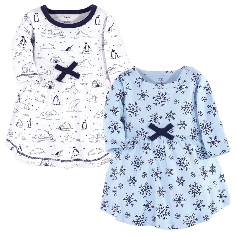 Luvable Friends Touched by Nature Long-Sleeve Dresses 2pk