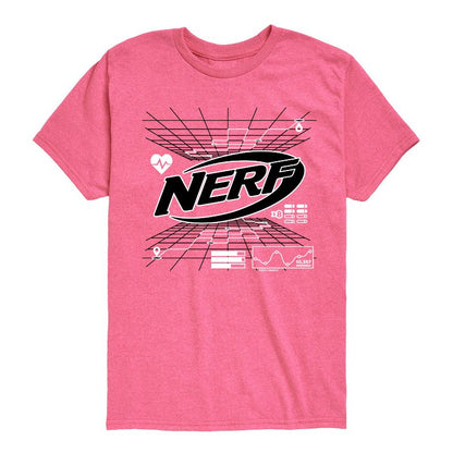 تي شيرت جرافيكي بأكمام قصيرة من نيرف للأولاد - نيرف - خريطة شبكية