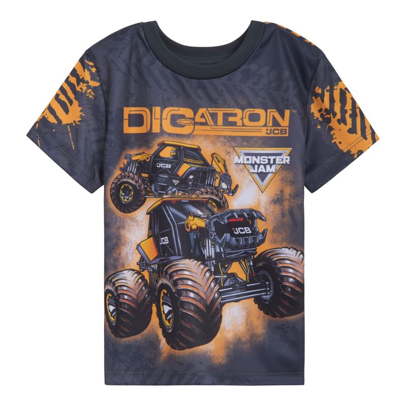 Monster Jam Grave Digger El Toro Loco Megalodon Truck T-Shirt Little Kid to Big Kid