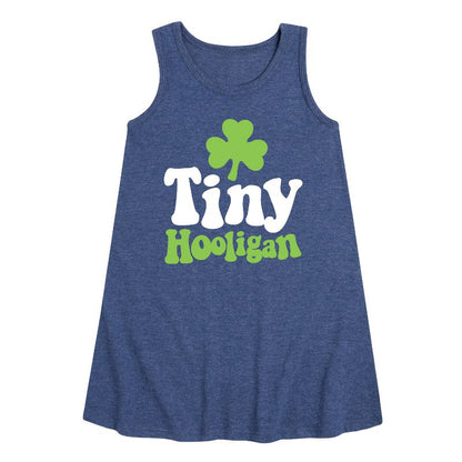 Girls' - Instant Message - St. Patrick's Day Tiny Hooligan Graphic Sleeveless Aline Dress