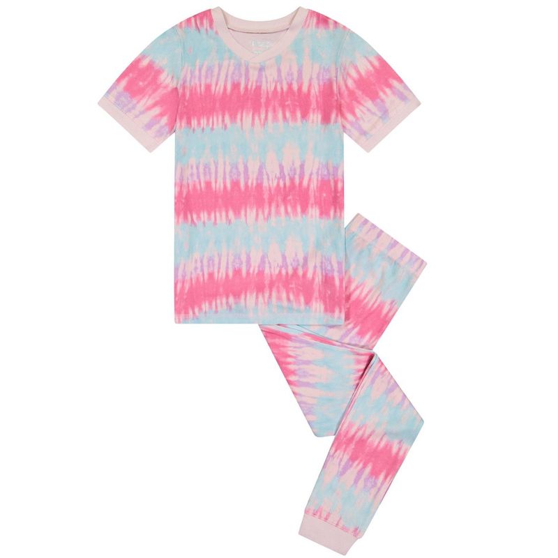 Sleep On It Girls 2-Piece Super Soft Jersey Snug-Fit Pajama Set - Toddler Pajamas to Girls Pajama Sets