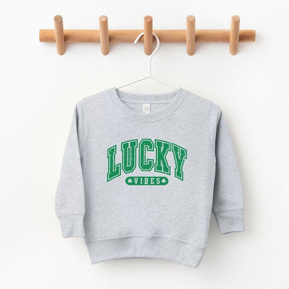 The Juniper Shop Lucky Vibes Distressed Youth Ultra-Soft Graphic Sweatshirt