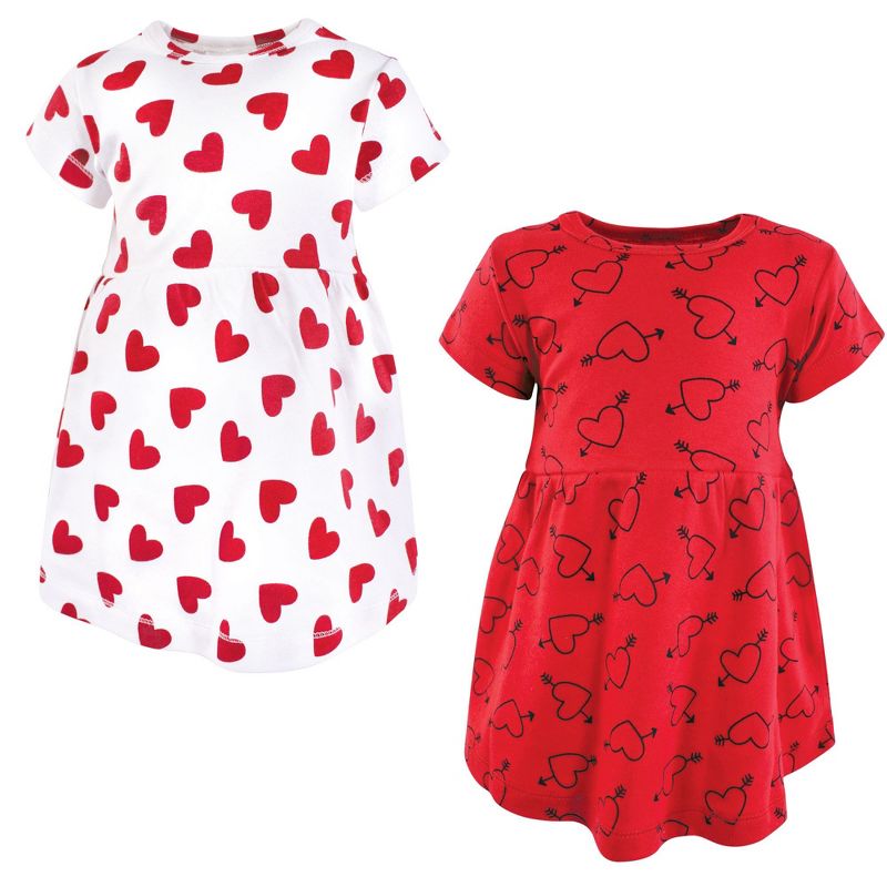 Luvable Friends Hudson Baby Short-Sleeve Dresses 2pk