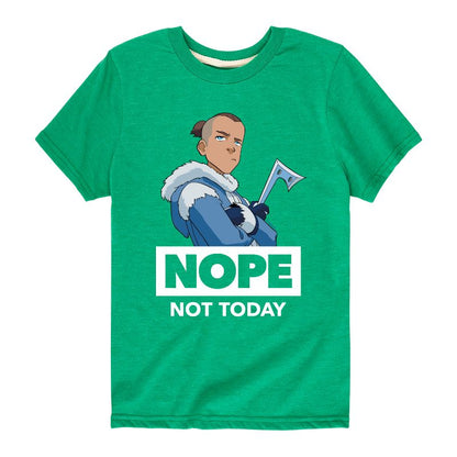 Boys' - Avatar: The Last Airbender - Sokka Nope Not Today Short Sleeve Graphic T-Shirt