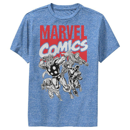 Boy's Marvel Super Avengers Comic Performance Tee