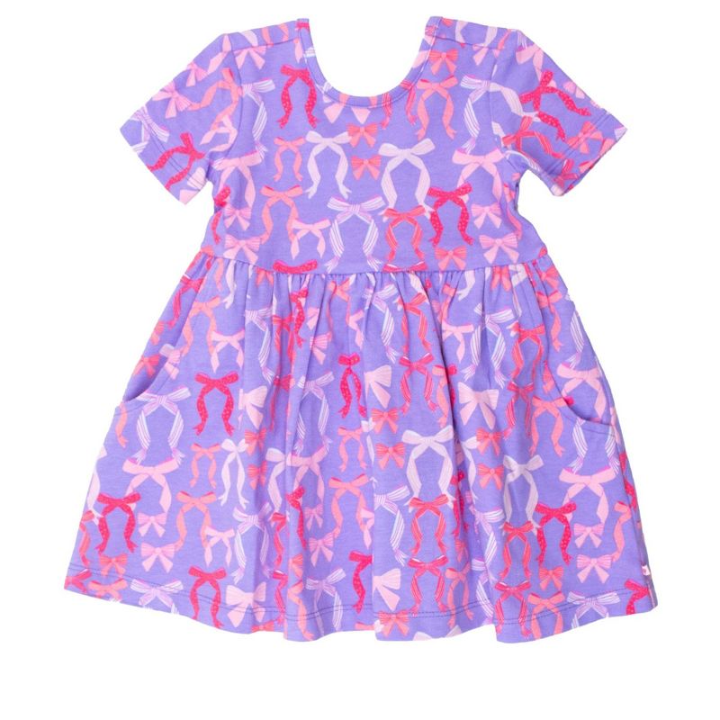فستان بناتي محبوك بأكمام قصيرة من RuffleButts