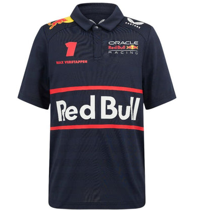 Castore Red Bull Racing F1 Kid's 2025 Max Verstappen Team Polo Shirt